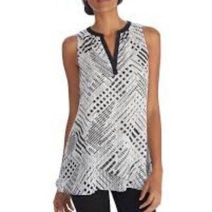 White House Black Market Sleeveless Tiered…